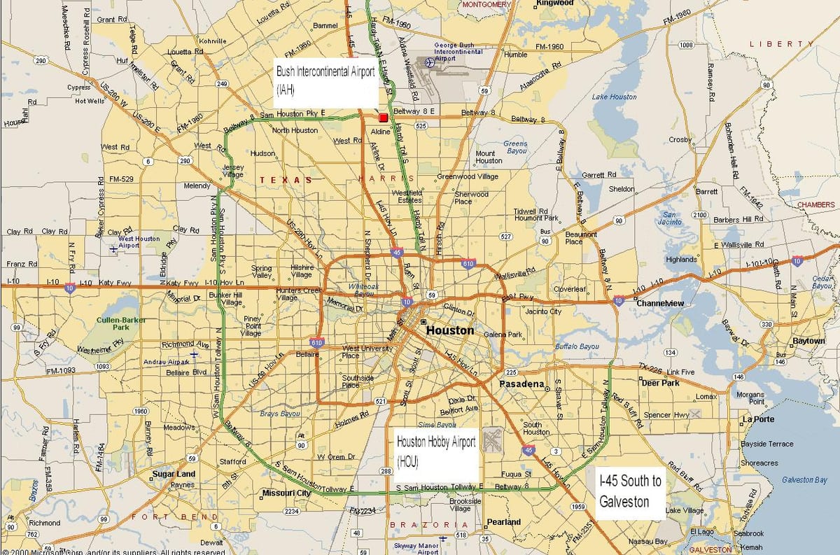 metro xəritəsi Hyüston