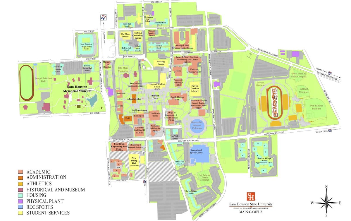 universiteti Hyuston xəritə