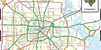 Yaşadığım Houston xəritə